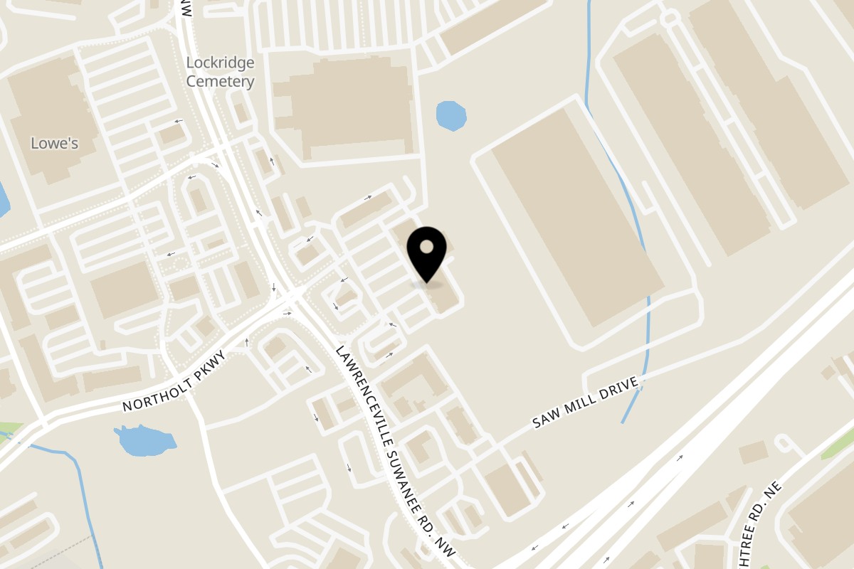 Map showing the location of Pho House Suwanee on 3131 Lawrenceville-Suwanee Rd Suite B4 in Suwanee